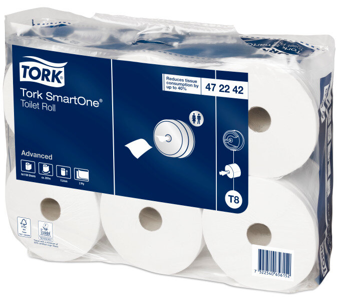 Toaletný papier Tork SmartOne, 6ks roliek