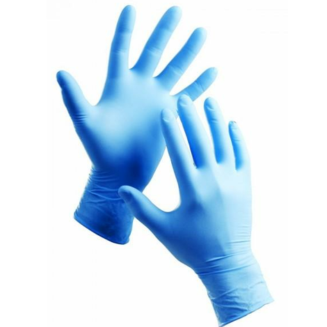 Nitrilové rukavice jednorázové modré (L) 100ks
